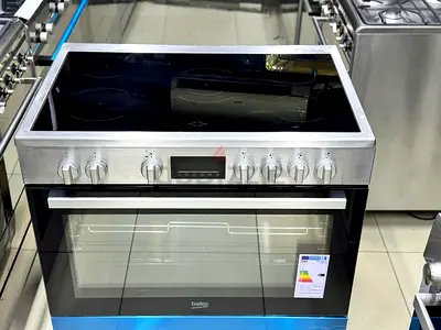 Beko latest model BGM 30203 full electric ceramic 5 hobs stove oven fan cooking range 90x60 stove es