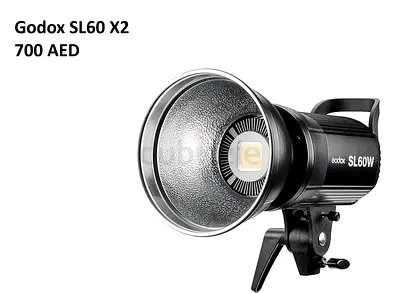 🔭 Set of 2 Godox Professional Heavy Duty Light Stands