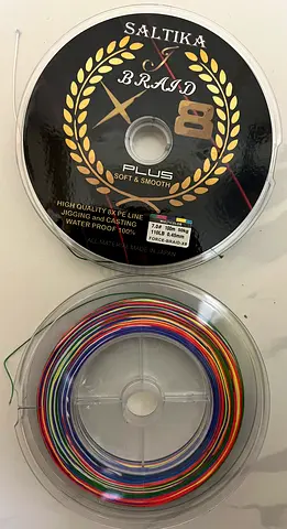 Premium Saltika Braid Fishing Line 0.40 mm 100 m- Performance Guaranteed! Jbraid Japan 46kg