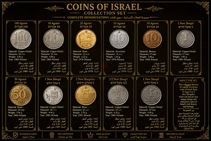 Israeli Shekel Coin Set | From Agora to New Shekel Series • Rare Collection