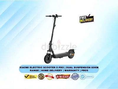 Xiaomi Electric Scooter 5 Pro | Dual Suspension 60km Range | Home Delivery | Warranty | PRO5