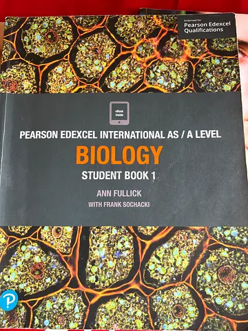 Pearson Edexcel International A Level Biology Student Book 1 and AQA psychology for a As and A level