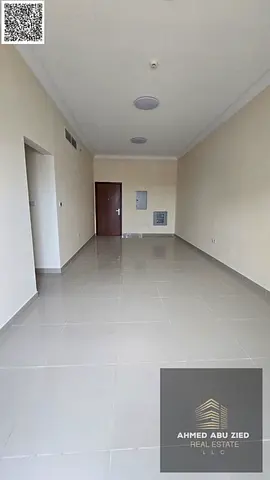 Luxury brand new first occupancy 2BR with hall, 3 baths, storage room, central AC, balcony, open view, spacious, prime location, easy Dubai Sharjah