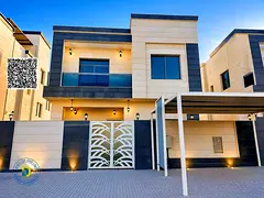 For sale: Modern villa in Al Yasmin, 5 BR with roof, Electricity , water, AC ,freehold, bank financi