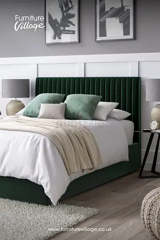 Elegant Queen size fully customisable bedframe in soft  Fabric Hydraulic storage can be installed