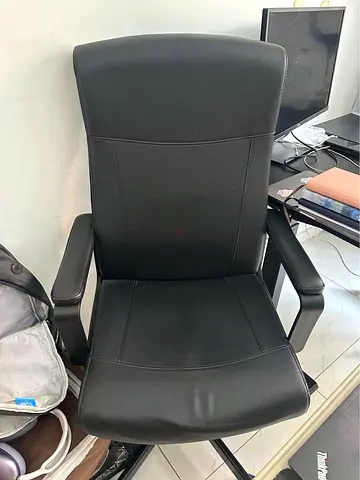 Leather high back executive swivel ergonomic office chair