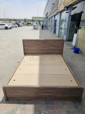 Queen Size Wooden Bed Frame with Headboard - Used