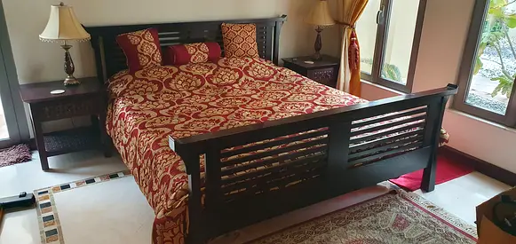 Bedframe and Side Tables for Sale