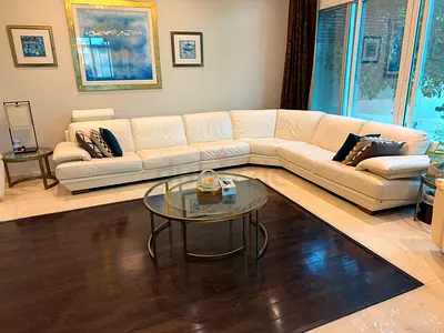 Urgent Sale - Natuzzi Real Leather Sofa and Natuzzi recliner