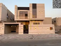 Furnished villa for annual rent in Al Bahia | 5 master bedrooms | 2 living rooms + salon | Main and