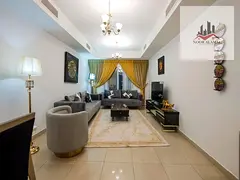 Sharjah, Al Taawun, second building, direct lake view, one bedroom, large living room, kitchen, two