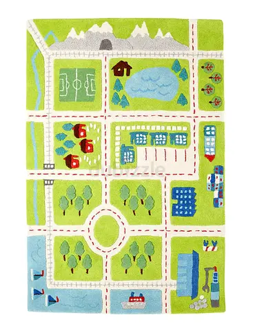 CrateBarrel Wool Play Carpet 5x8’