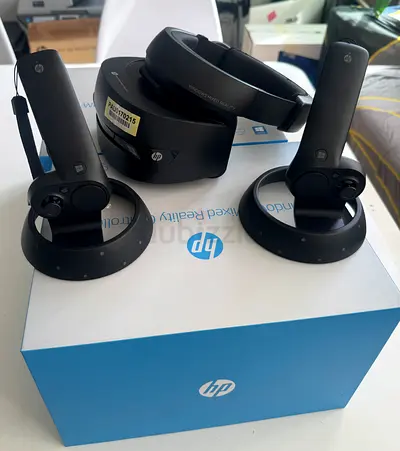 HP VR Headset 1440×1440 – Windows Mixed Reality – Full Set with Controllers – Box – Clean