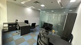 fully-furnished brad new office Fully furnished office in business center with modern and decent des