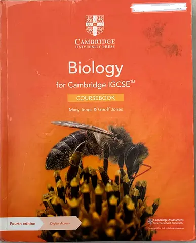 Biology for Cambridge IGCSE Coursebook (Fourth Edition) by Mary Jones  Geoff Jones