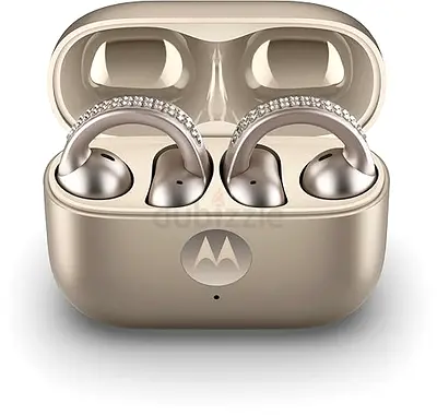 Motorola Buds Loop with Crystals by Swarovski, Sound by BOSE, PANTONE French Oak