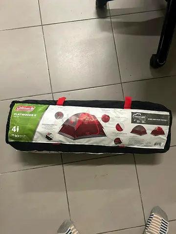 Coleman Flatwoods II 4-Person Camping Tent (Stored in Carry Bag)