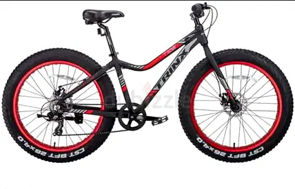 26 inch 7 Speed Fat Bike (Red-Black) 100% Assembled Trinx T106