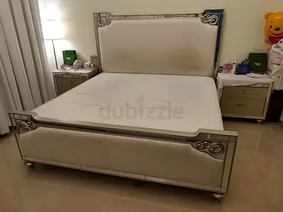 Double bed with mattress