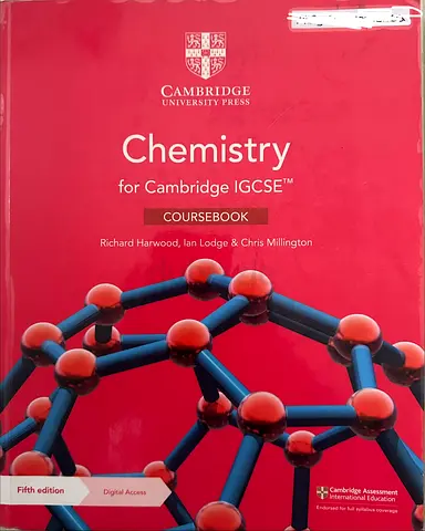 Chemistry Cambridge IGCSE Coursebook (5th edition)