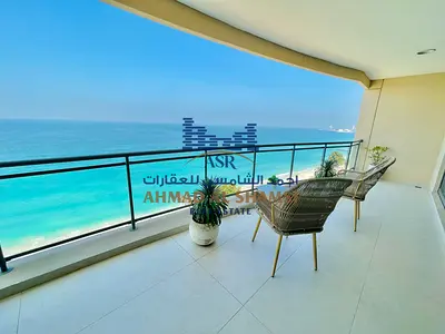 Fully Renovated 3BR + Maids Room || Direct Beach View || Chiller Free || Private Beach Access || All Amenities Free