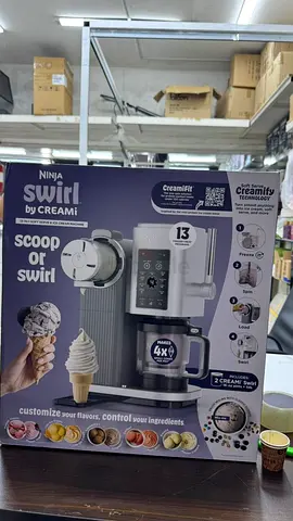 Ninja Swirl by CREAMi Soft Serve  Scoop Ice Cream Maker - New in Box-110 voltage