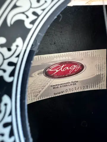 Stagg Electro-acoustic guitar (left handed)