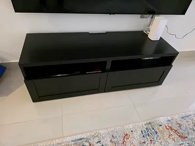 IKEA-Style Black TV Bench - JVC