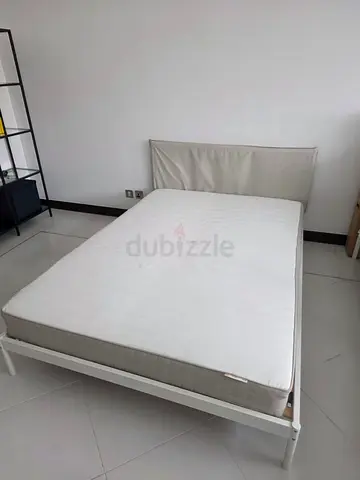 Ikea Double Bed with Mattress - Good Condition