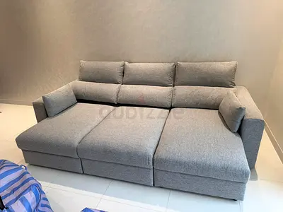 Ikea Eskilstuna I shape sofa bed with storage Excellent condition