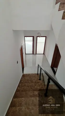 Corner villa for sale in Al Zahia Land area 3500 sq ft 7 master bedrooms 9 bathrooms 2 living rooms