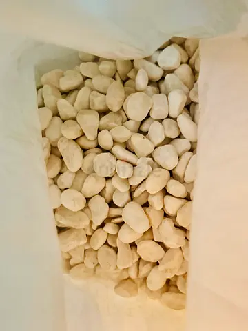 White pebbles