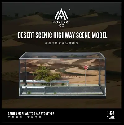 Moreart 1/64 Scale Diorama display Desert Road