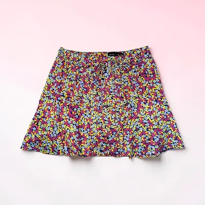 Floral A-line Mini Skirt  Size M, Casual Summer Wear Preloved
