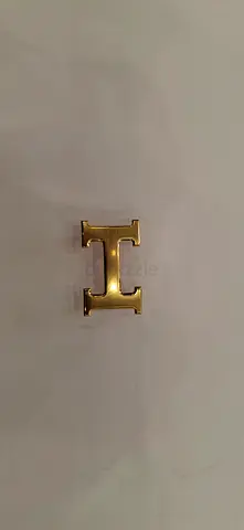 Gold H Belt Buckle (Hermes style) - Single Buckle, Preowned