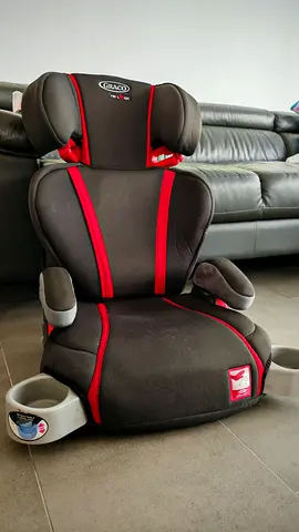 Graco BoostFit Highback Booster Car Seat - Black with Red Trim