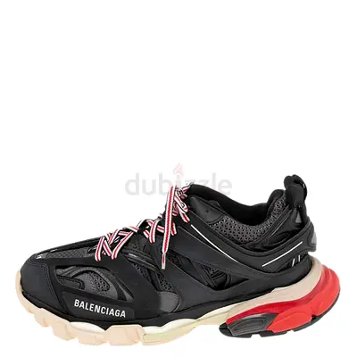 Authentic Balenciaga Black Leather And Mesh Track Sneakers Size 41