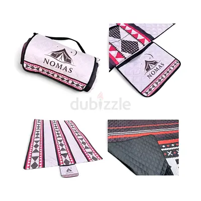 Quilted Picnic/Beach Mat with Carry Handle - Foldable Water resistant