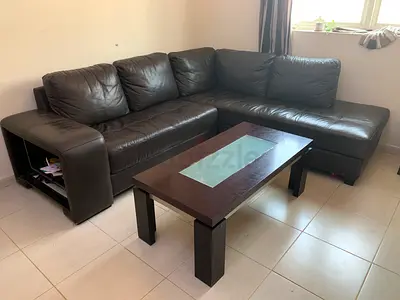 Leather sofas set in very good condition