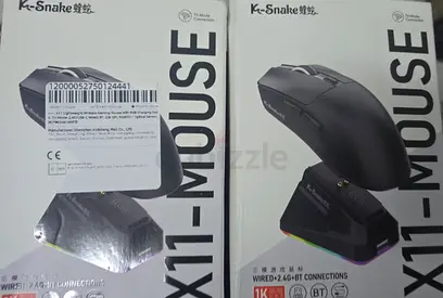 K-Snake X11 three-mode lightweight mouse e-sports game PAW3311 macro definition RGB magnetic chargin