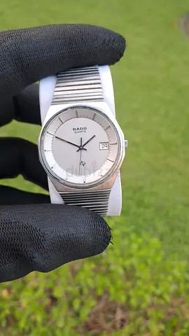 Vintage Rado Quartz 113.3282.4 classic watch Grey dial glass replaced