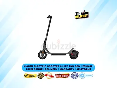 Xiaomi Electric Scooter 4 Lite 2nd Gen | 25km/h | 25km Range | Delivery | Warranty | 4LITE/2nd