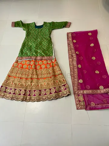 MultiColor Dress ( 3 Pcs)