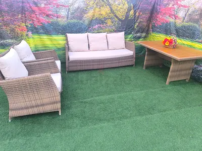 Beautiful 5 Seater Outdoor Garden Rattan Sofa Set