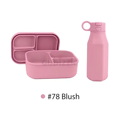 Silicone bento Lunch box with Water bottle