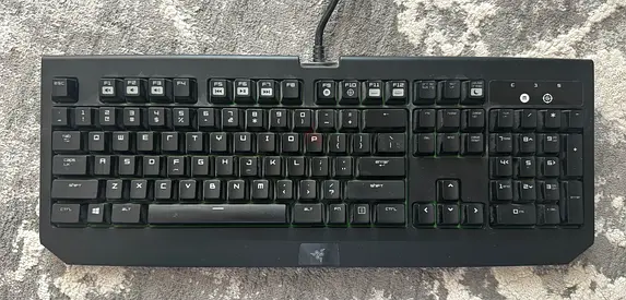 Used Razer Blackwidow Ultimate Stealth Keyboard — Full Size, RGB