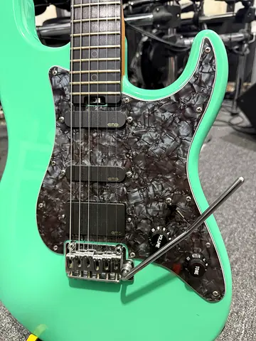 Schecter Nick Johnston Signature Guitar HSS Atomic Green (Upgraded)