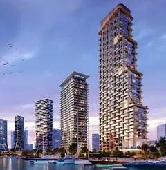 1BR + 2 Bath in Binghatti Aquarise | 823 Sq.ft | Amenities, Gym &amp; Main Road View | Premium Inves
