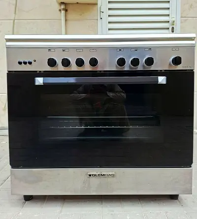 Gas Cooker GLEMGAS with 5burnurs, size 90x60cm