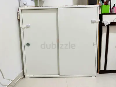 IKEA VIHALS
Cabinet with sliding doors, white, 95x47x90 cm NEW695dhs